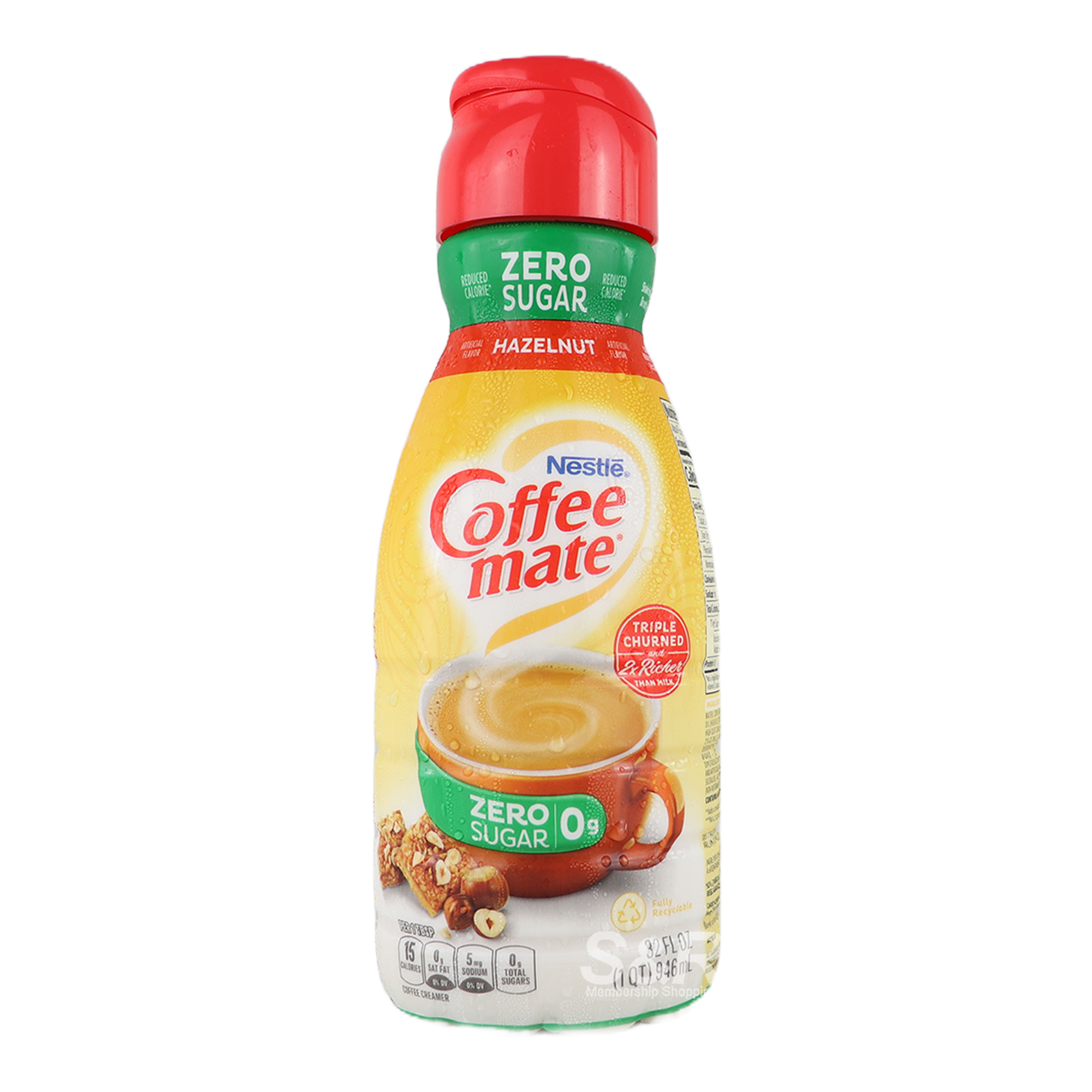 Nestle Coffeemate Liquid Hazelnut Sugar Free 946mL